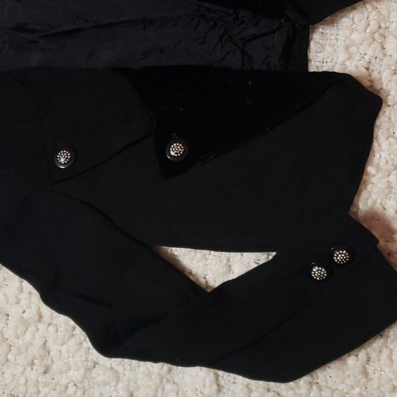 Vintage valentino Miss V velvet/wool blend cropped jacket - Picture 2 of 8